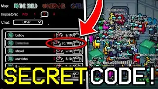 SECRET CODE TO GET 100 PLAYER LOBBY IN AMONG US! HOW TO PLAY 100 PLAYER LOBBY IN AMONG US