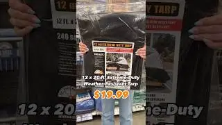 Wednesday, 8/21 ONLY: Get this 12 x 20 ft. Extreme-Duty Weather-Resistant Tarp for only $19.99!