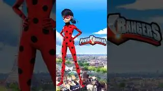 MLB characters as power rangers // #miraculous #shorts #viral #video #youtubeshorts