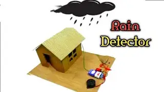 How to make rain detector alarm at home/Rain detector project