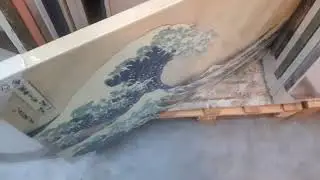 Cuadro en lienzo La ola de Kanagawa, Hokusai, arte japonés grabado clásico #artemadrid #kanagawa
