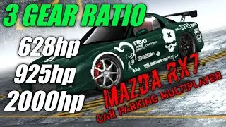 3 gear ratio mazda rx7 car parking multiplayer