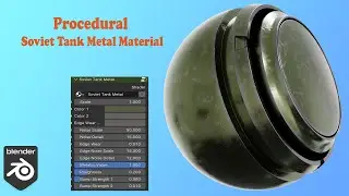 Blender 4.2 | Procedural Soviet Tank Metal Material