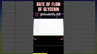 Glycerin of density 1.25 × 10³ kg m⁻³ is flowing through the conical section of pipe..| Doubtify JEE