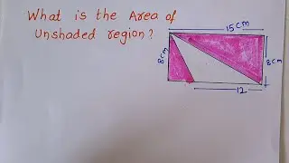 What is the Area of Unshaded region Mathematics #satveeracademy #IITFOUNDATION