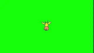 Giraffe head cartoon Green Screen By Zaggazag