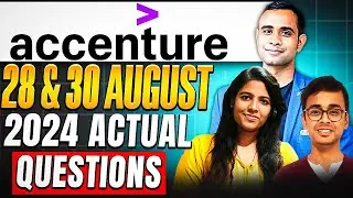 🔥Accenture 28/08 & 30/08 Asked Questions | Accenture Actual Questions🔥