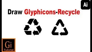 How to Draw Glyphicons-Recycle Using Adobe Illustratore