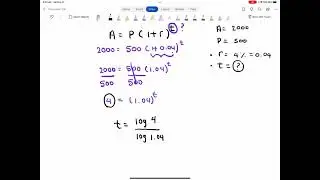 How to solve for 't'