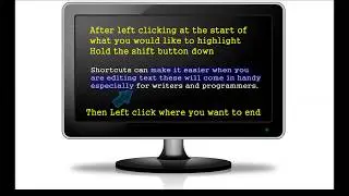 Select all shortcut using your keyboard and other shortcuts for selecting or highlighting