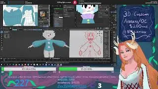 Tulie Does 3D Art (Texturing a VRChat Avatar)