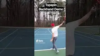 Topspin Backhand Demo #tennistraining #tennis #backhand