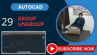 Part - 29 (Group & Ungroup) Group and Ungroup Command in AutoCAD 