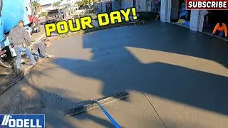 BEAUTIFUL DIAMOND GRID CONCRETE DRIVEWAY!