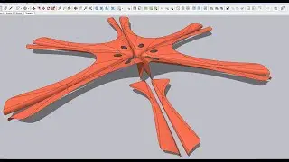 How to Model Beijin Airport Roof Structure in SketchUp Step By Step