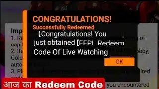 FFPL Redeem code | 9 January Redeem Code