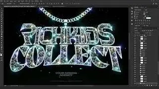 Bling Bling Diamond Text and Logo Effect [PSD]