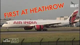 AIR INDIA ‘VISTA’ livery A350 at London Heathrow @AirIndiaOfficialAI