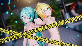 【MMD】Dive to Blue【初音ミク・鏡音リン/ Miku·Rin】【紳士向け】【4K】