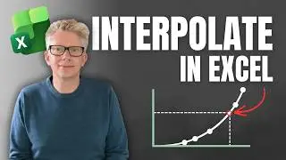 Interpolate with Excel | FORECAST function can interpolate | Excel Off The Grid
