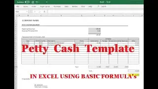 HOW TO MAKE PETTY CASH TEMPLATE IN EXCEL USING BASIC FORMULA’s || TIPS IN ACCOUNTING REPORT