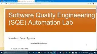 Installtion And Setup For Mobile Testing Using Appium