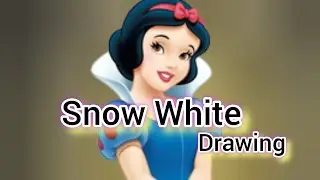 How to draw Snow White with pencil skirt | step by step to draw a Snow White princess #drawing