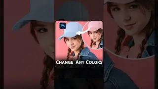 Change any color in photoshop #shorts #editing #photoshop