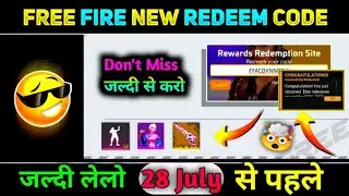Free Fire Redeem Code Today 29 July 2022 | Today Redeem Code Free Fire | 101% Working Redeem Code //