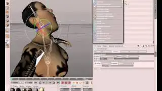 Риггинг и настройка весов костей в программе Cinema 4d