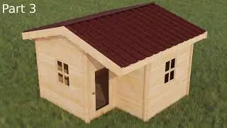 How To Model A House In Blender | Create a Wooden House In Blender 2.83 | Part 3