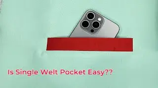 How to make Single Welt Pocket detail in Easy Method | Sewing Tips And Tricks