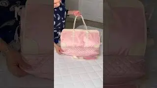 How to pack a weekender bag #packingasmr #foldinghacks