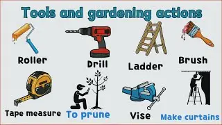 Gardening Tools and Actions Vocabulary #englishvocabulary