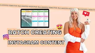 How to Batch Create a Month of Instagram Content