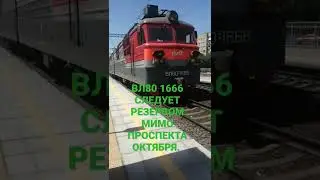 Электровоз ВЛ80с 1666 следует резервом.
