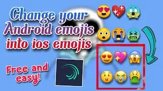 How to change Android emojis into ios Emojis - Alight Motion.