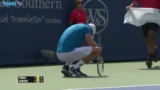 Tsonga Withstands Johnson For Hot Shot Cincinnati 2016