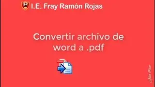 1. Convertir archivos de word a pdf