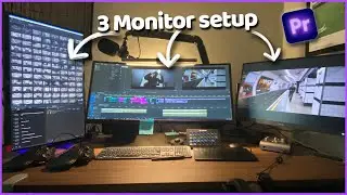 How i Edit using 3 monitors in Adobe Premiere Pro 
