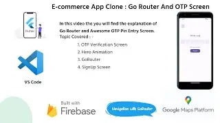 Flutter Tutorial: E-commerce App Clone | OTP Verification | GoRouter | Flutter Part 5