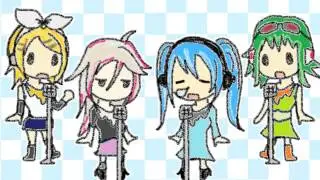 Kagamine Rin, Miku, GUMI & IA   Silence Quartet By  木村わいP