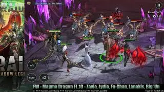 Raid Shadow Legends - New Magma Dragon (Fl. 10) 05.02.21 - Zavia, Lydia, Fu-Shan, Lanakis, Big 'Un