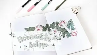 Unlocking the Perfect Flower Theme Bullet Journal Setup for November 2022!