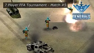 7 Player FFA Tournament Match #5 - AI Scripting Tourny [C&C Generals Zero Hour]