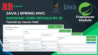 #23: Spring MVC project showing  jobs details by id on freelancer module Java tutorial