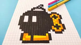 TUTO PIXEL ART - Comment dessiner la bombe dans Mario Bros