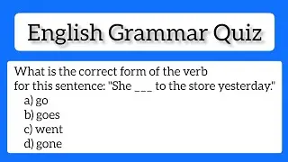 English Grammar Quiz || 50 English Grammar Questions || English Grammar Test || Test Ur English
