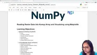 Reading Raster Data into Numpy Array and Visualizing using Matplotlib