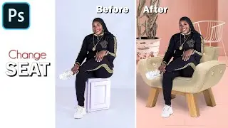 photoshop Manipulation, placing image on chair the secrete